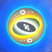 Lustra LED 60W Saturn RGB 30CM Echivalent 200W