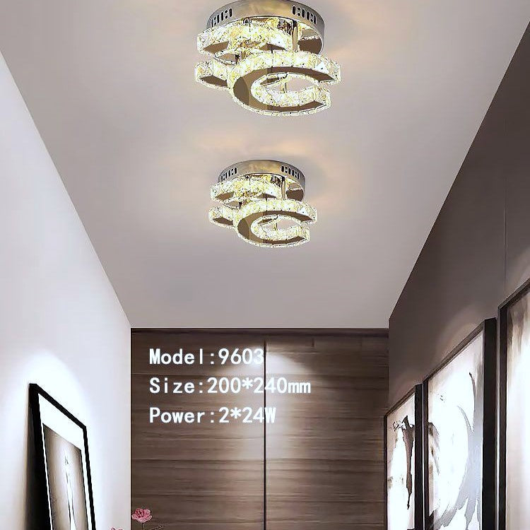 Lustra LED CRISTAL Double C Echivalent 200W