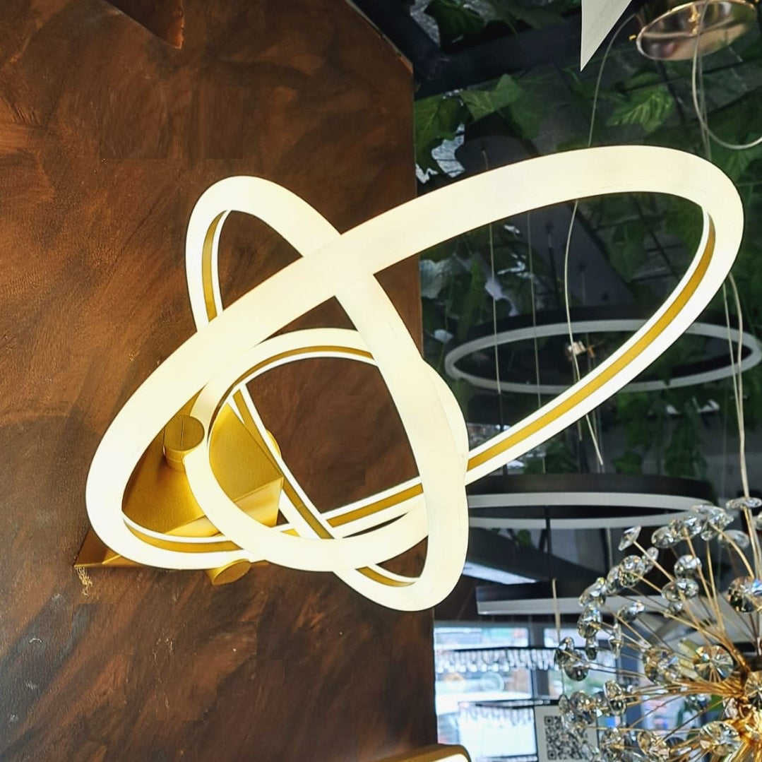 Lustra LED Golden Rings X1217-3GD Echivalent 400W Telecomanda