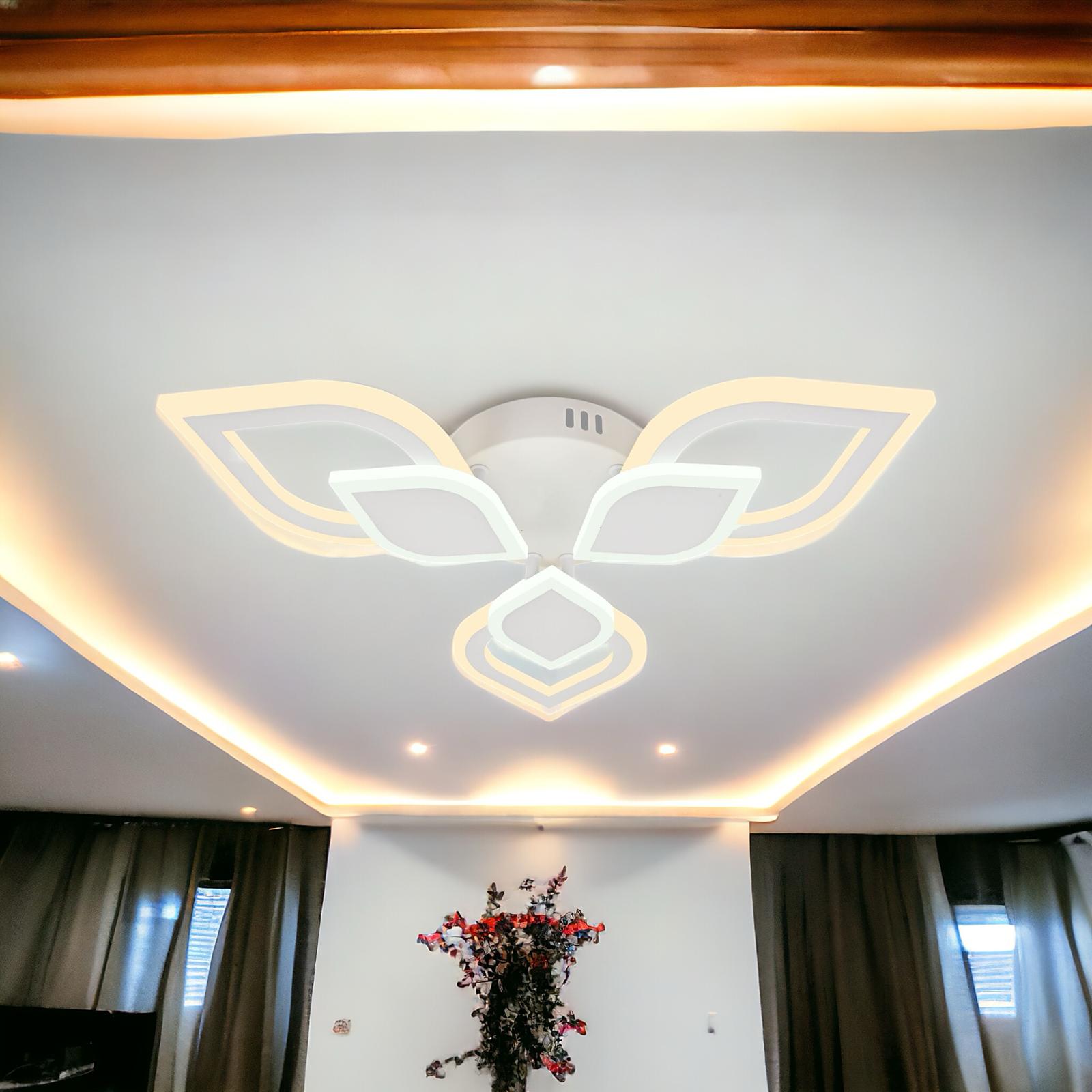 Lustra LED Mini Frunza Echivalent 300W Telecomanda