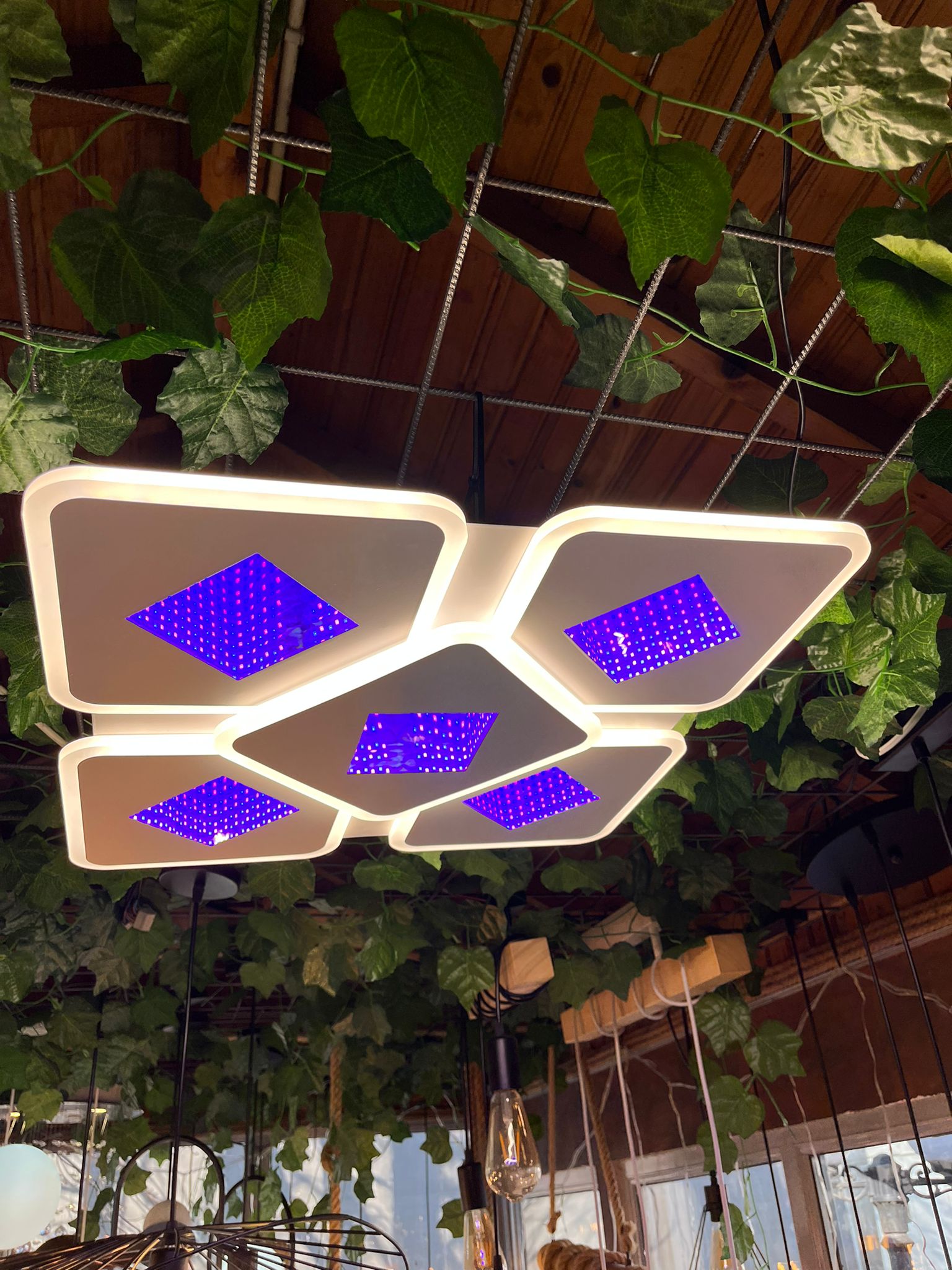 Lustra LED 182W VENICE MIRROR 3D RGB Echivalent 600W