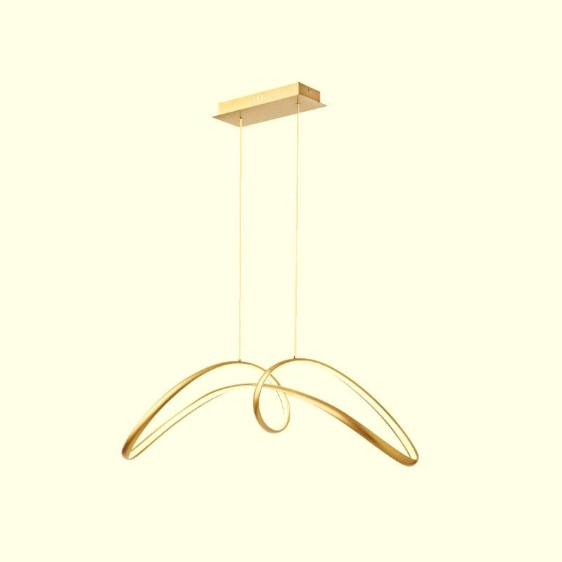 Lustra LED 108W Suspendata Eliptic GOLD SMART