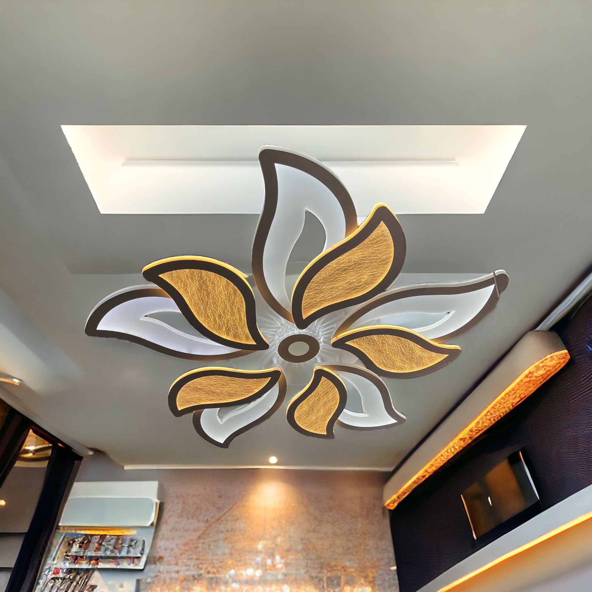 Lustra LED 240W Flower Echivalent 1000W Telecomanda