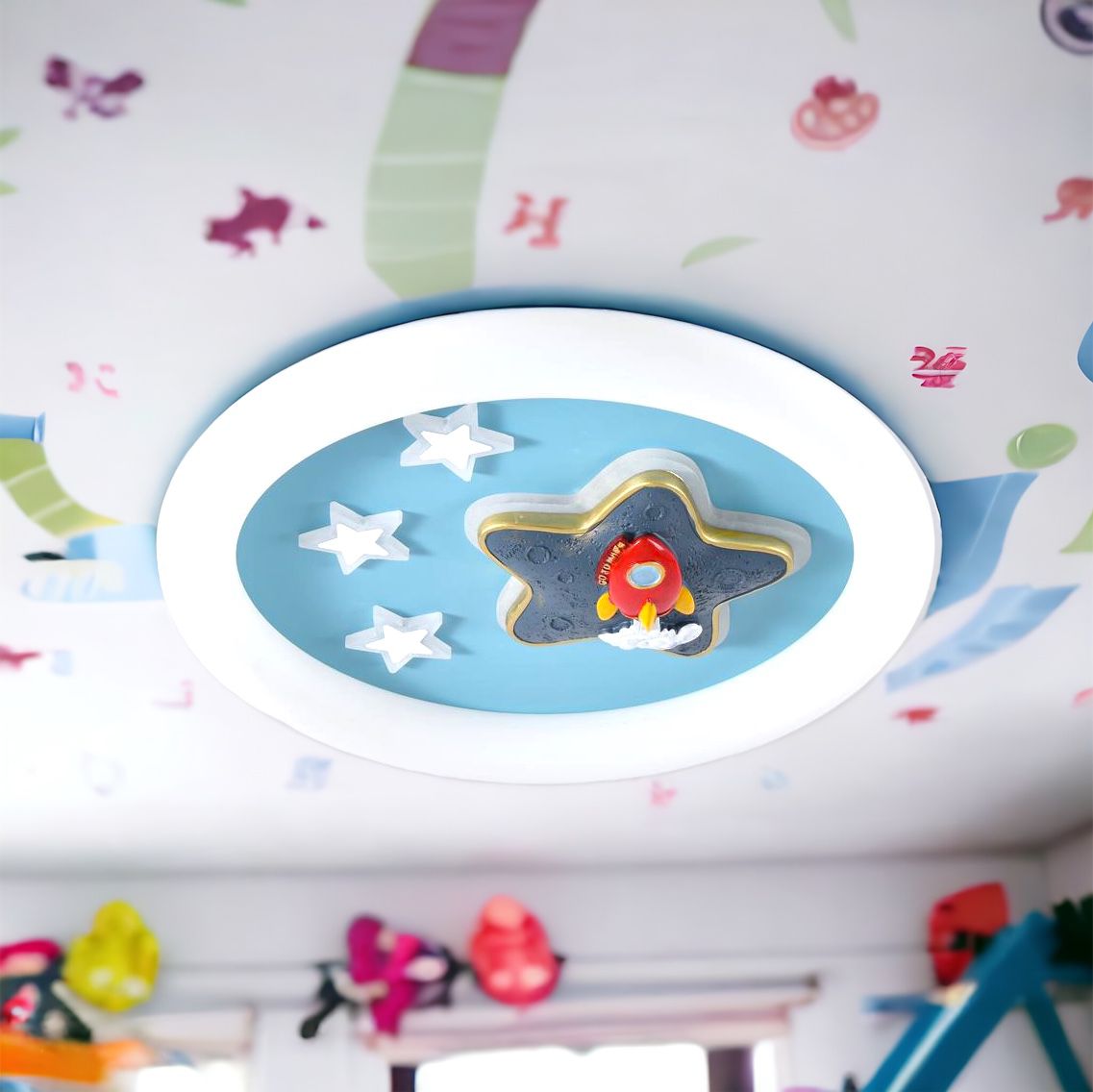 Lustra LED 65W Blue Stars Echivalent 300W