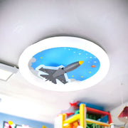 Lustra LED 68W Blue Plane Echivalent 300W