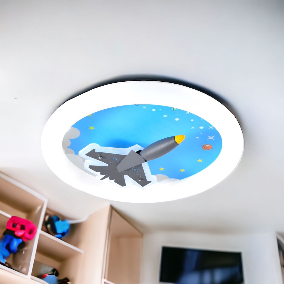 Lustra LED 68W Blue Plane Echivalent 300W