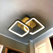 Lustra LED 1+1 Square Design Maro Echivalent 300W Telecomanda