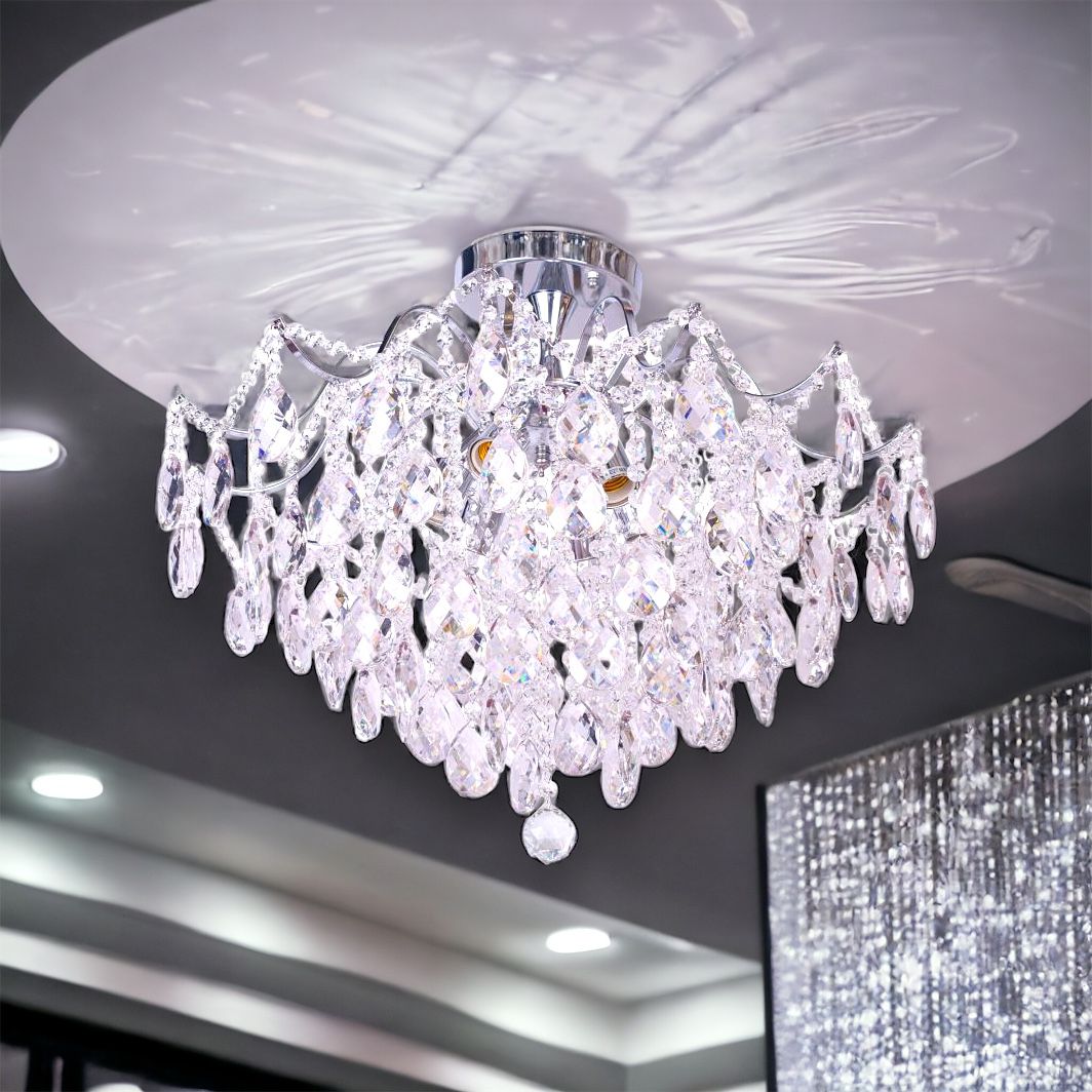 Candelabru Cristal PARIS SILVER