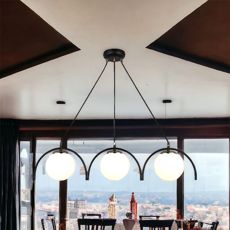 Lustra Abajur MAT Neagra 3xE27 MX420-3