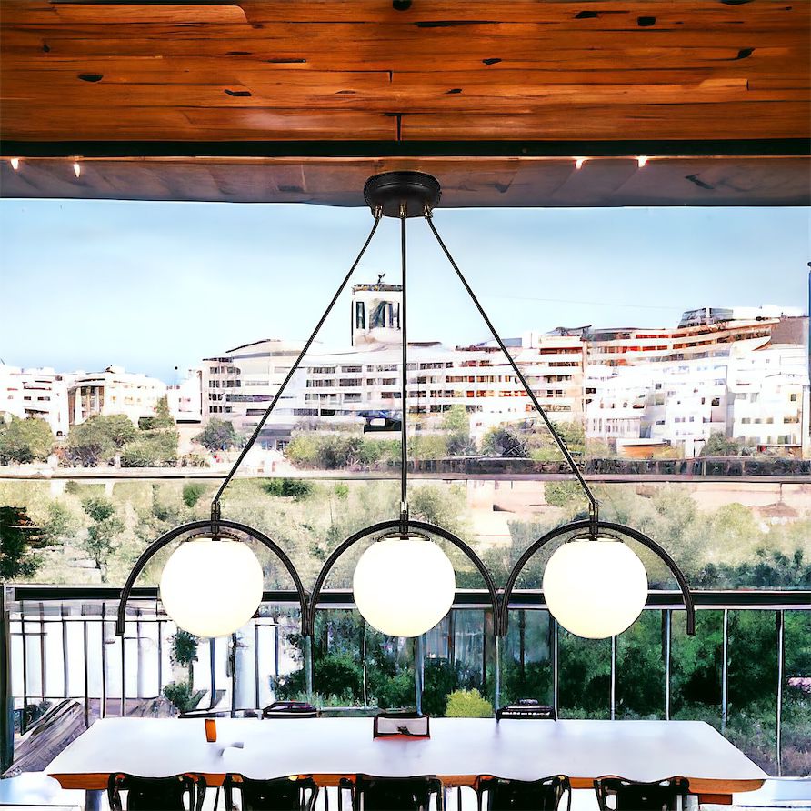 Lustra Abajur MAT Neagra 3xE27 MX420-3