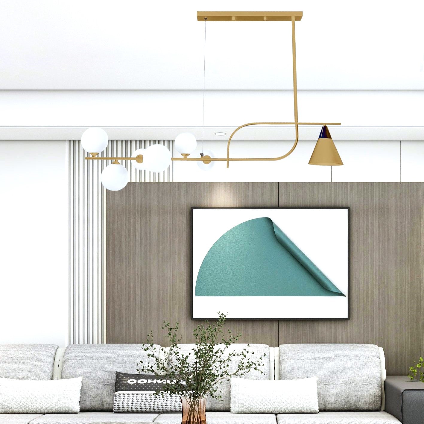 Lustra Abajur Dining GOLD DX1022-7GD