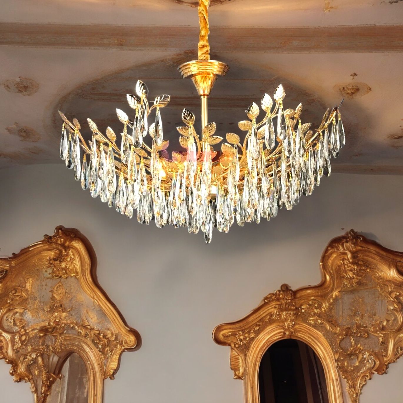 Candelabru Cristal Golden ROME