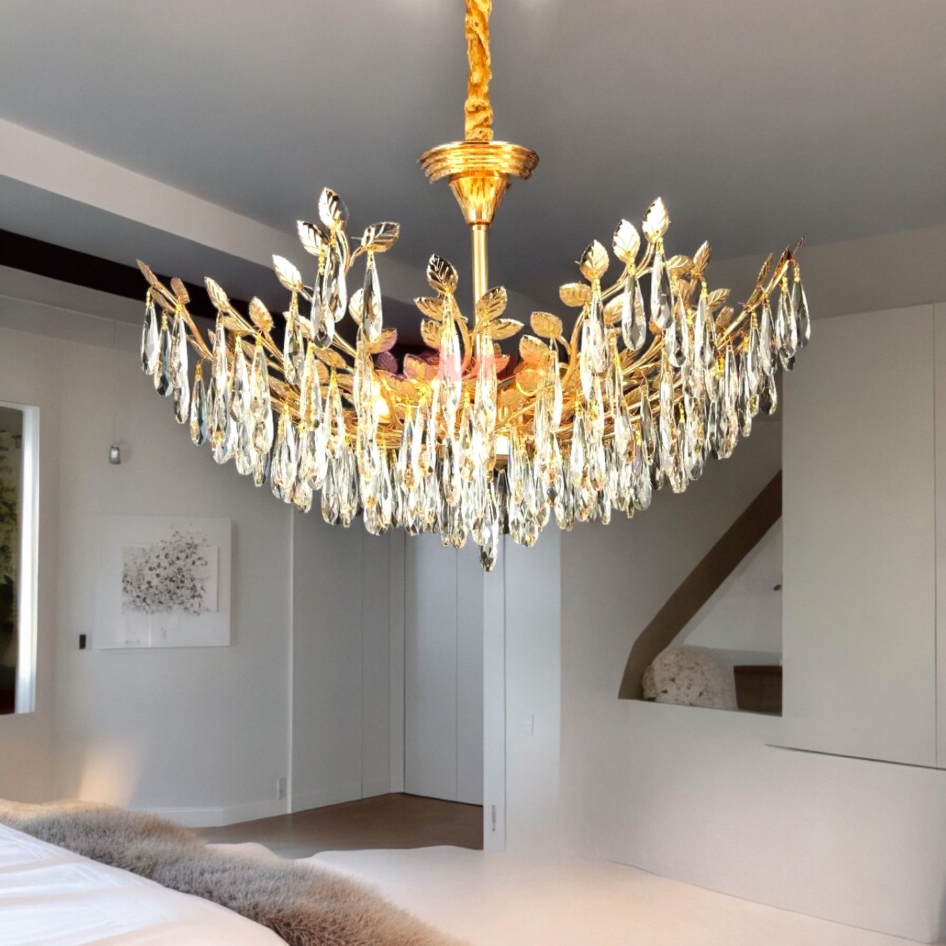 Candelabru Cristal Golden ROME