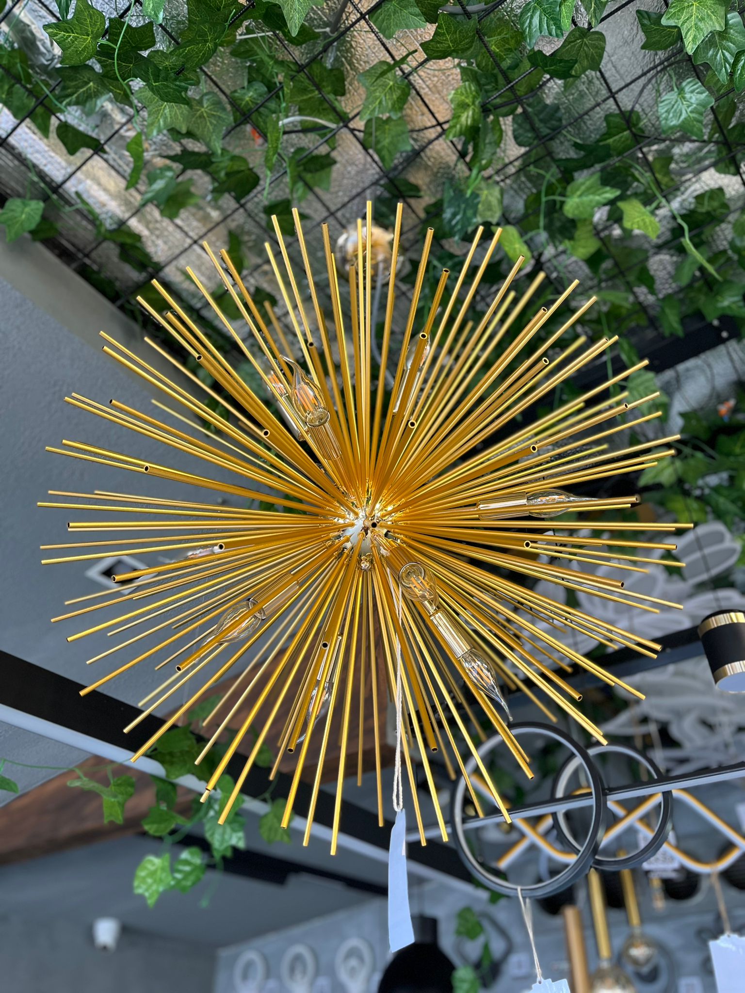 Lustra Suspendata Golden SUN