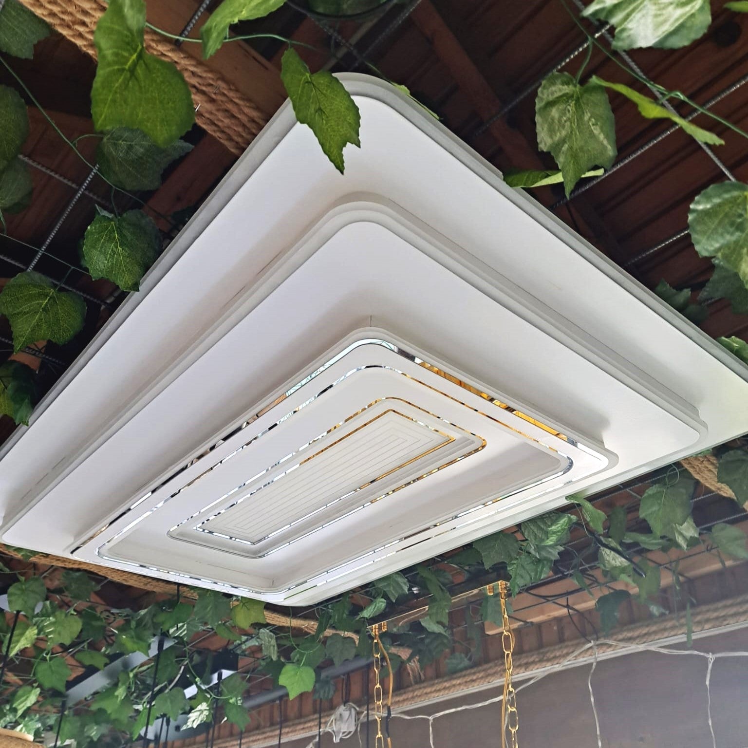 Lustra LED Dreptunghiulara 110x70cm Echivalent 1200W Telecomanda