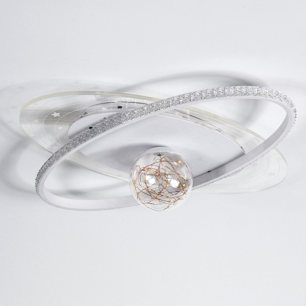 Lustra LED 80W Milky Way Telecomanda Echivalent 350W