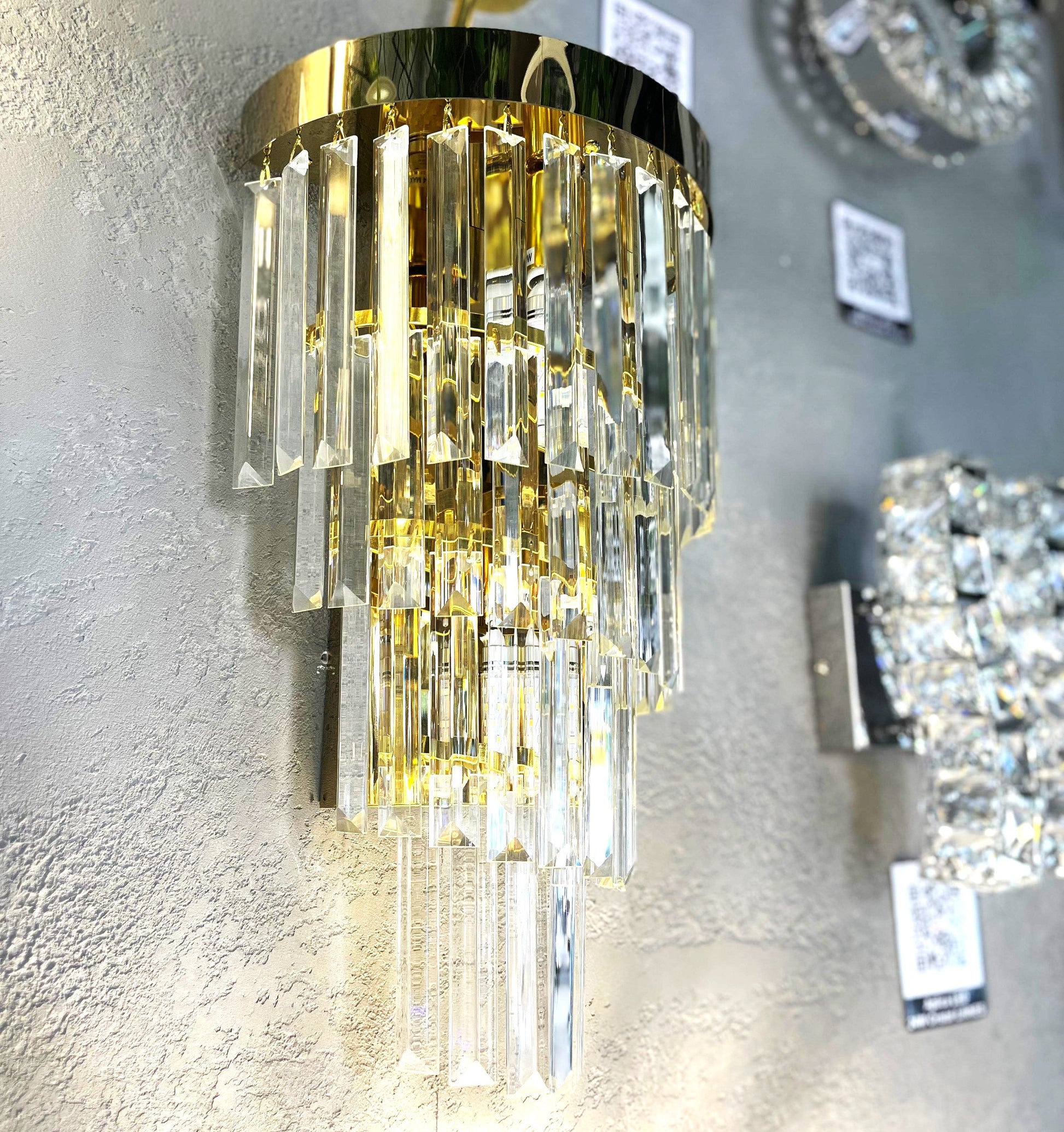 Aplica Perete Cristal Dark Golden Luxury