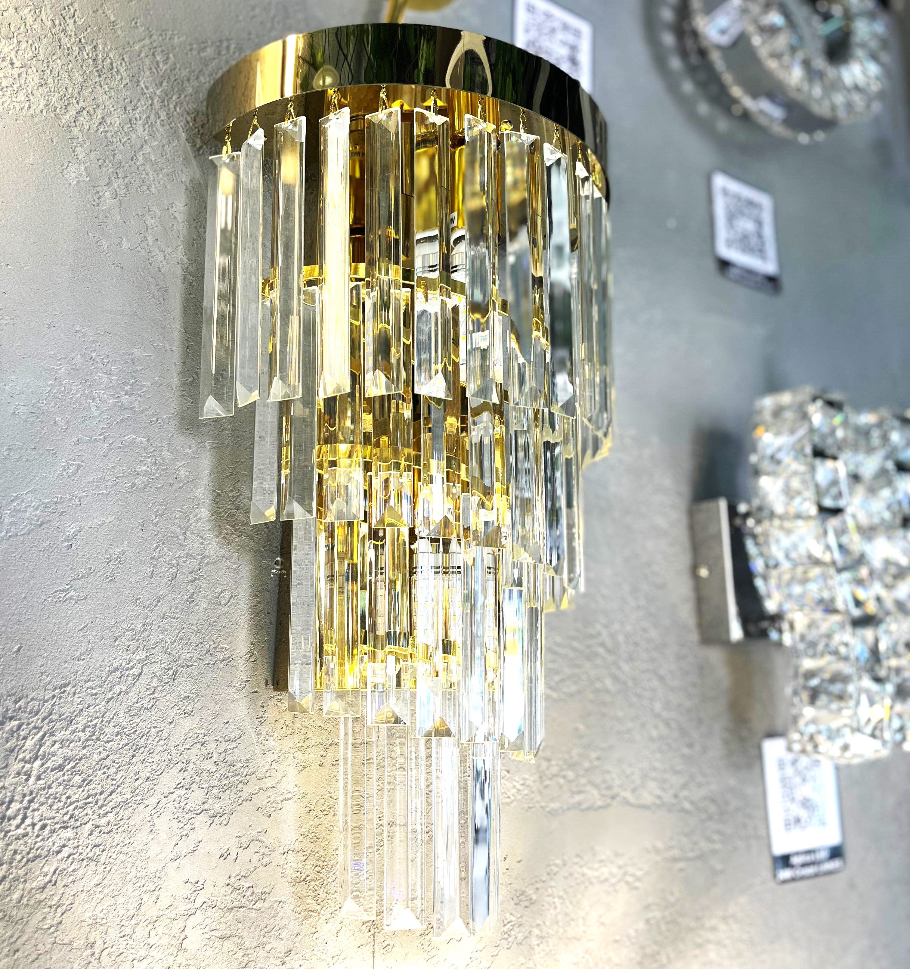 Aplica Perete Cristal Dark Golden Luxury