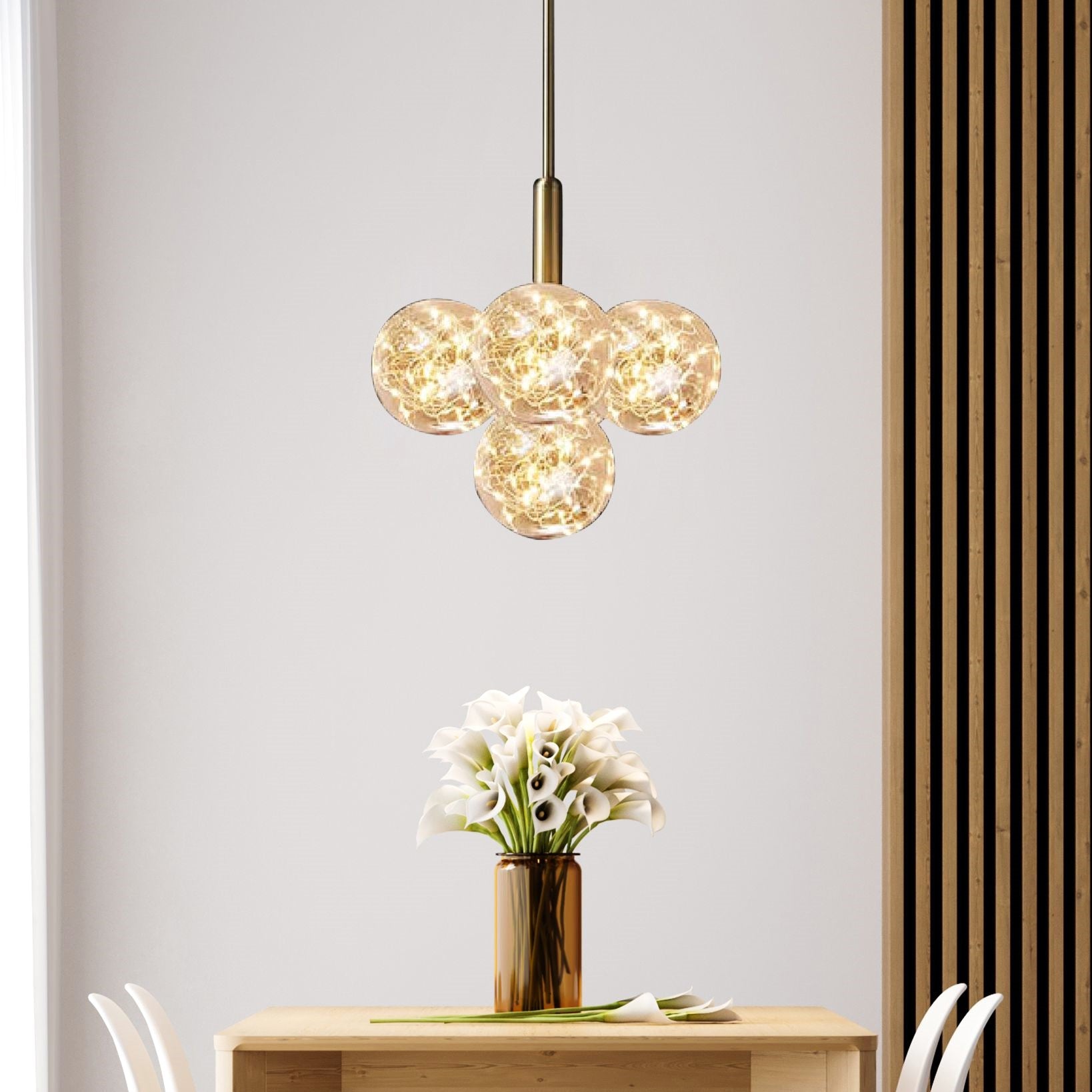 Lustra LED Suspendata Abajur Transparent G3503/5