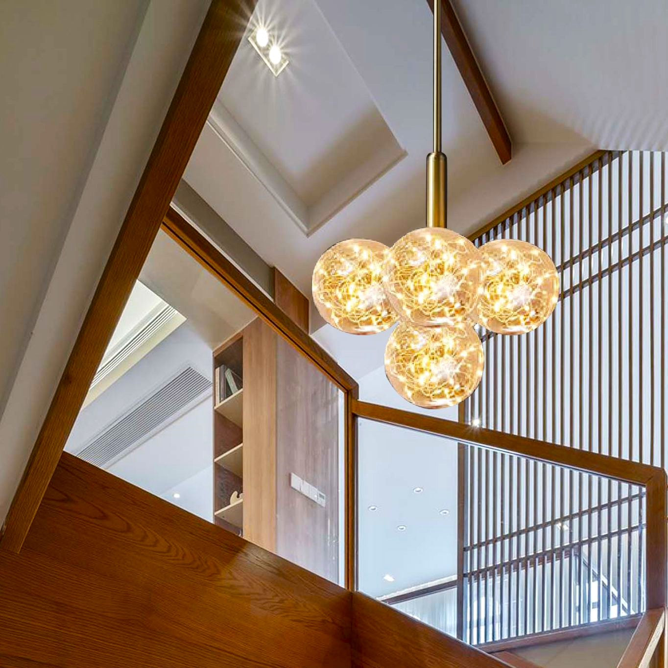 Lustra LED Suspendata Abajur Transparent G3503/5