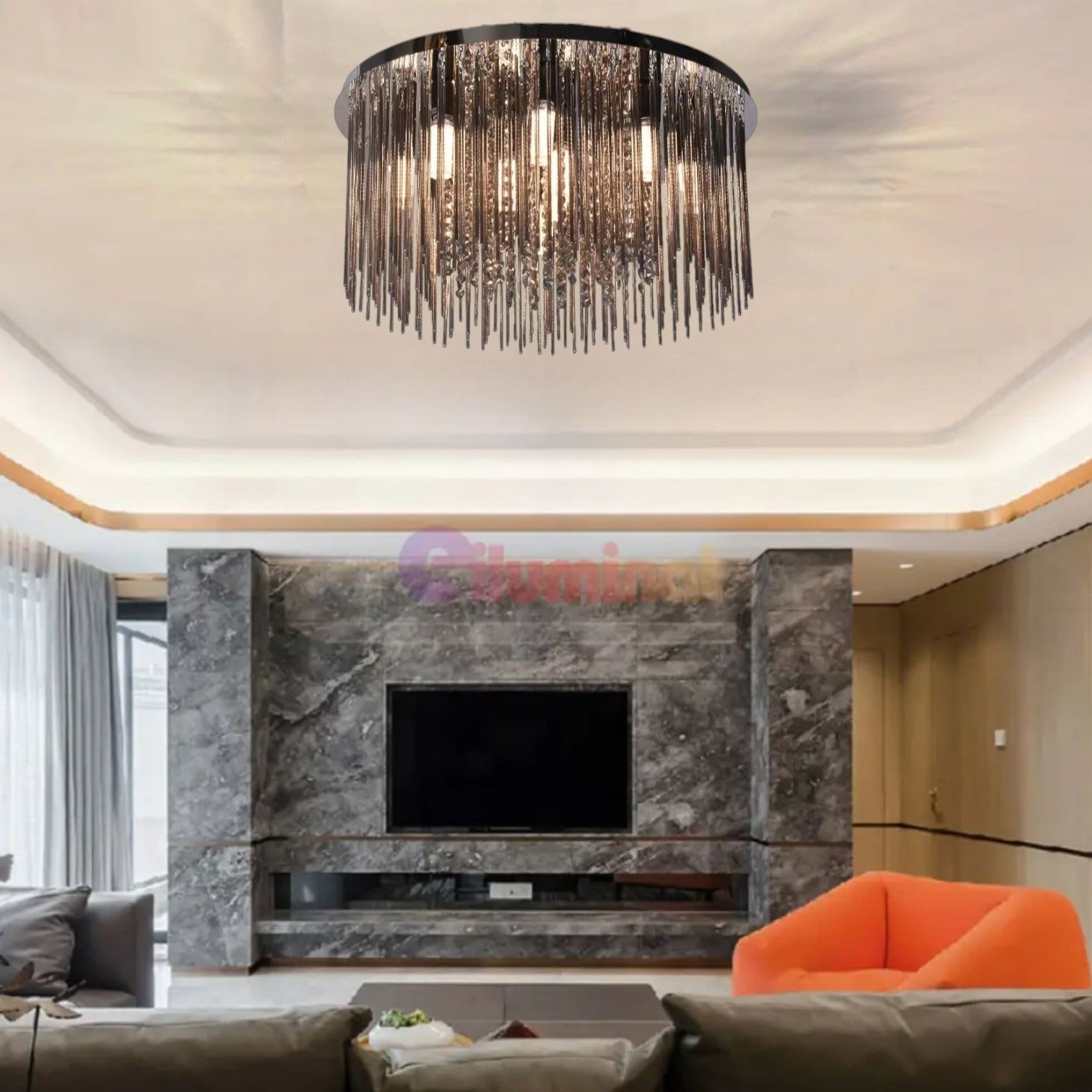 Candelabru Aplicat Cristal Luxury Black Beauty