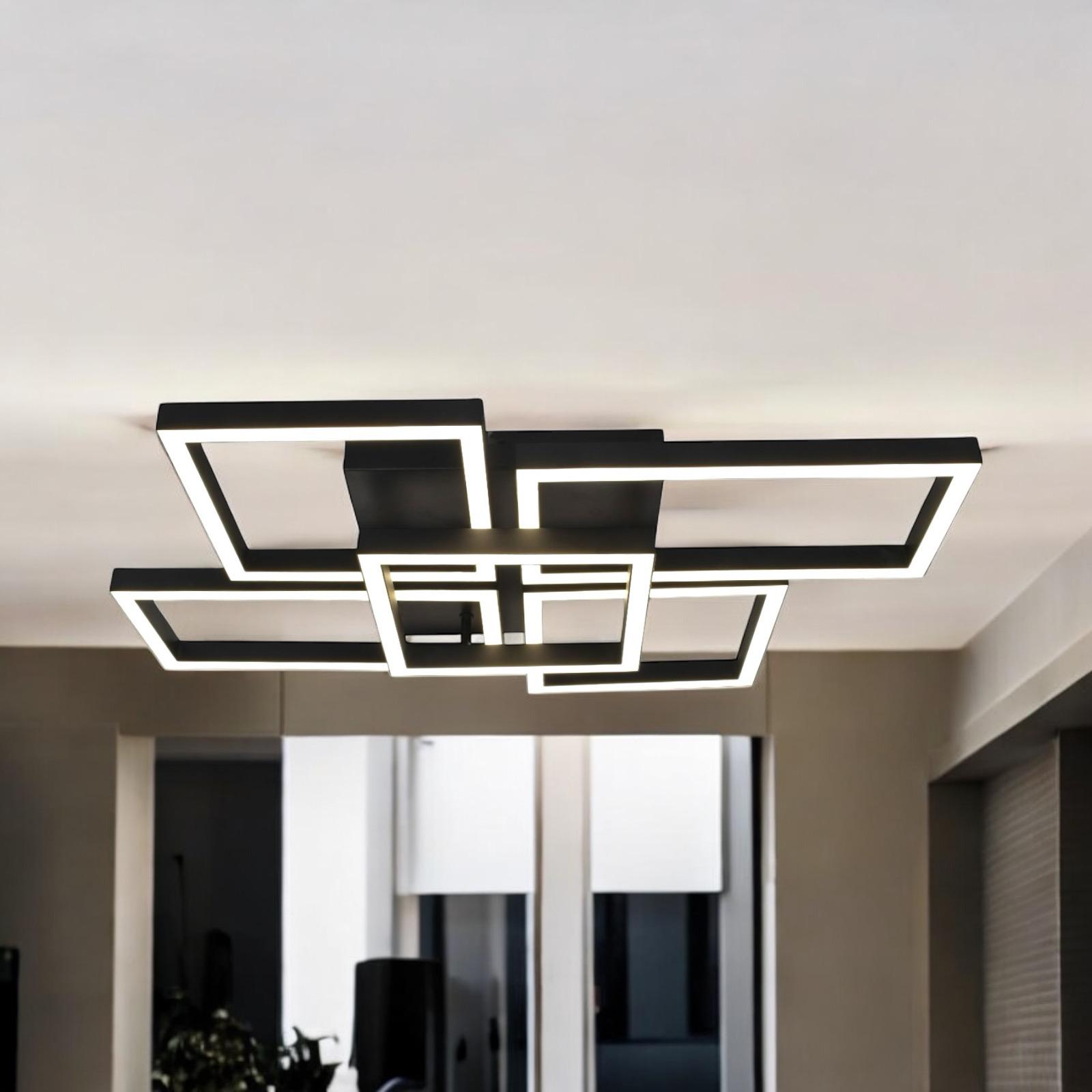 Lustra LED ARTEON Black 3+2 Echivalent 400W Telecomanda