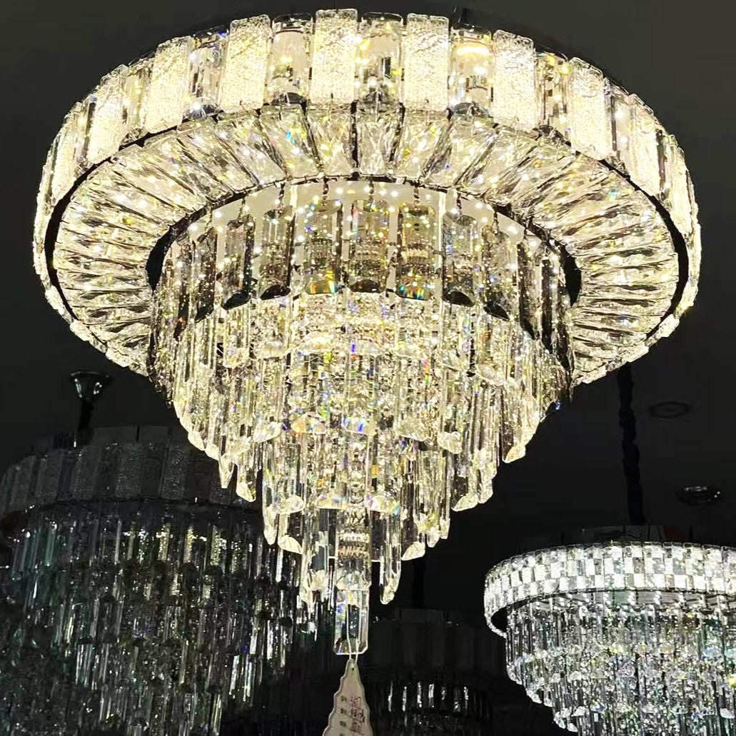 Lustra LED Cristal Galadriel Echivalent 800W Telecomanda