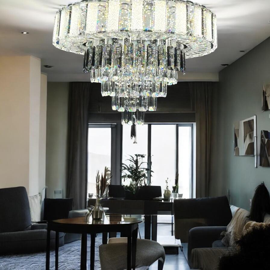 Lustra LED Cristal Galadriel Echivalent 800W Telecomanda