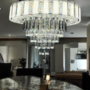 Lustra LED Cristal Galadriel Echivalent 800W Telecomanda