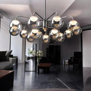 Lustra Abajur Fumuriu Black MOZART Grande 15xE27