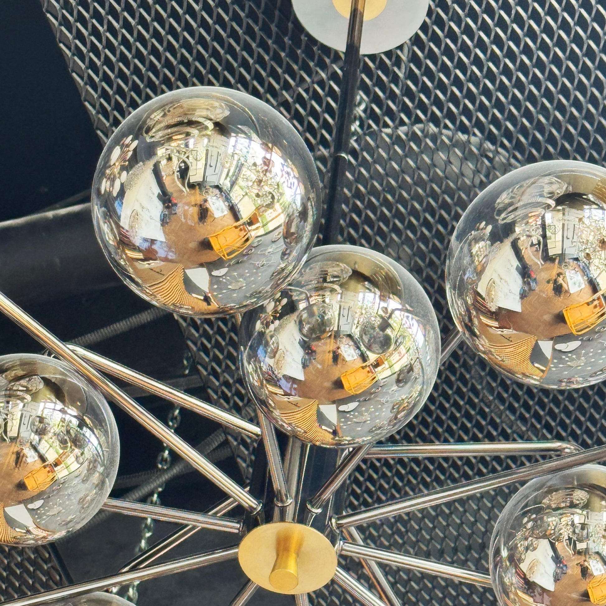 Lustra Abajur Fumuriu Black MOZART Grande 15xE27