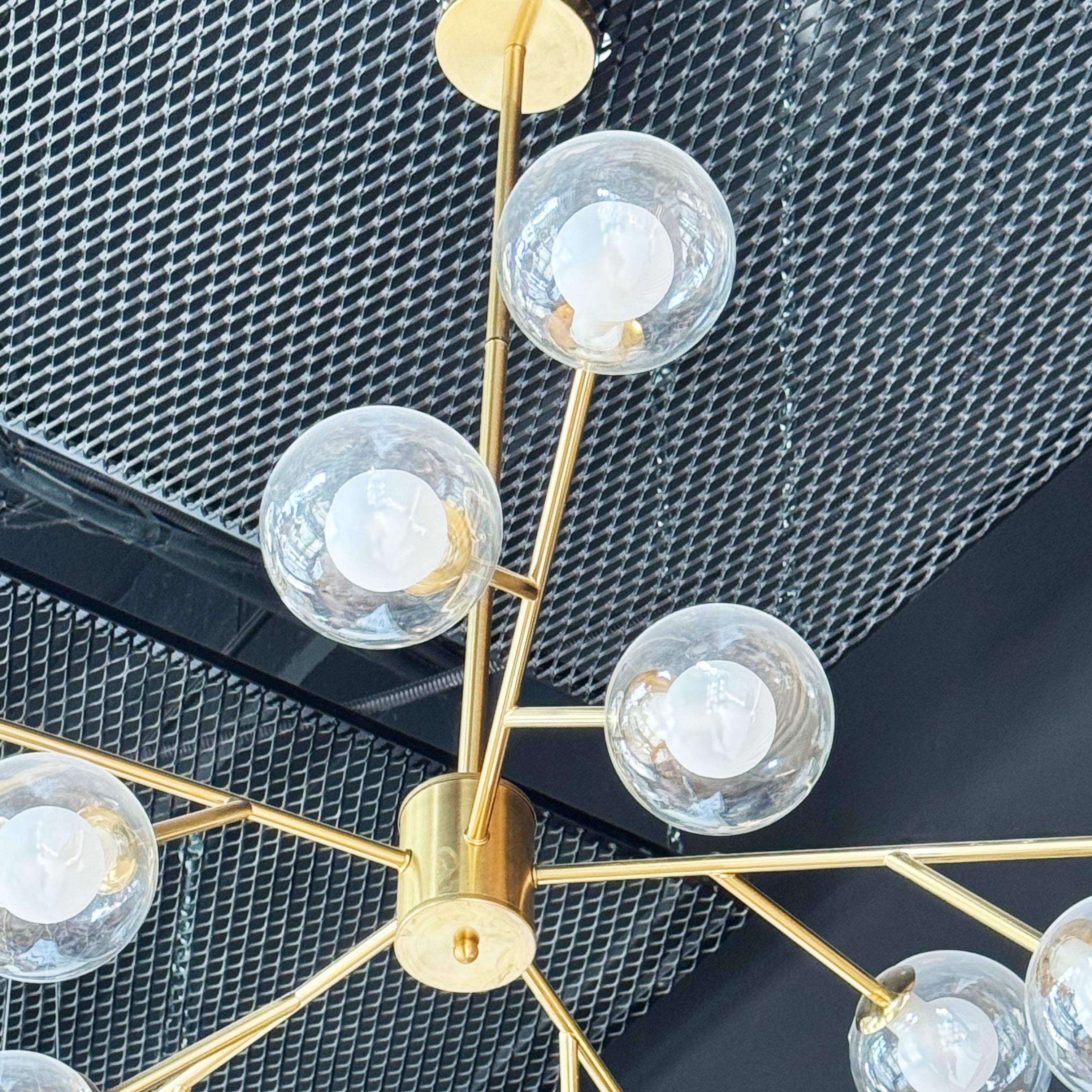 Lustra Abajur BERGAMO Gold 15xG9