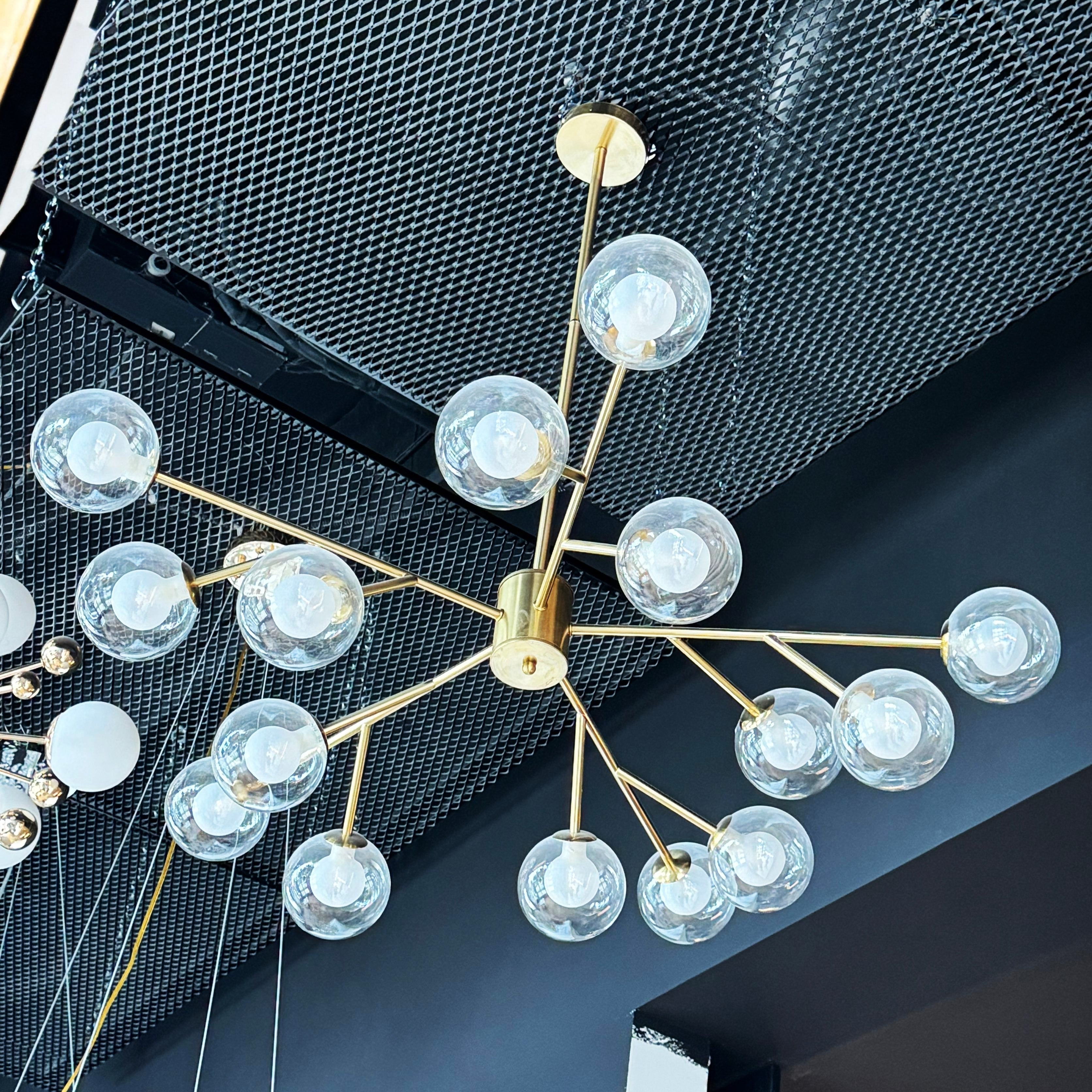 Lustra Abajur BERGAMO Gold 15xG9