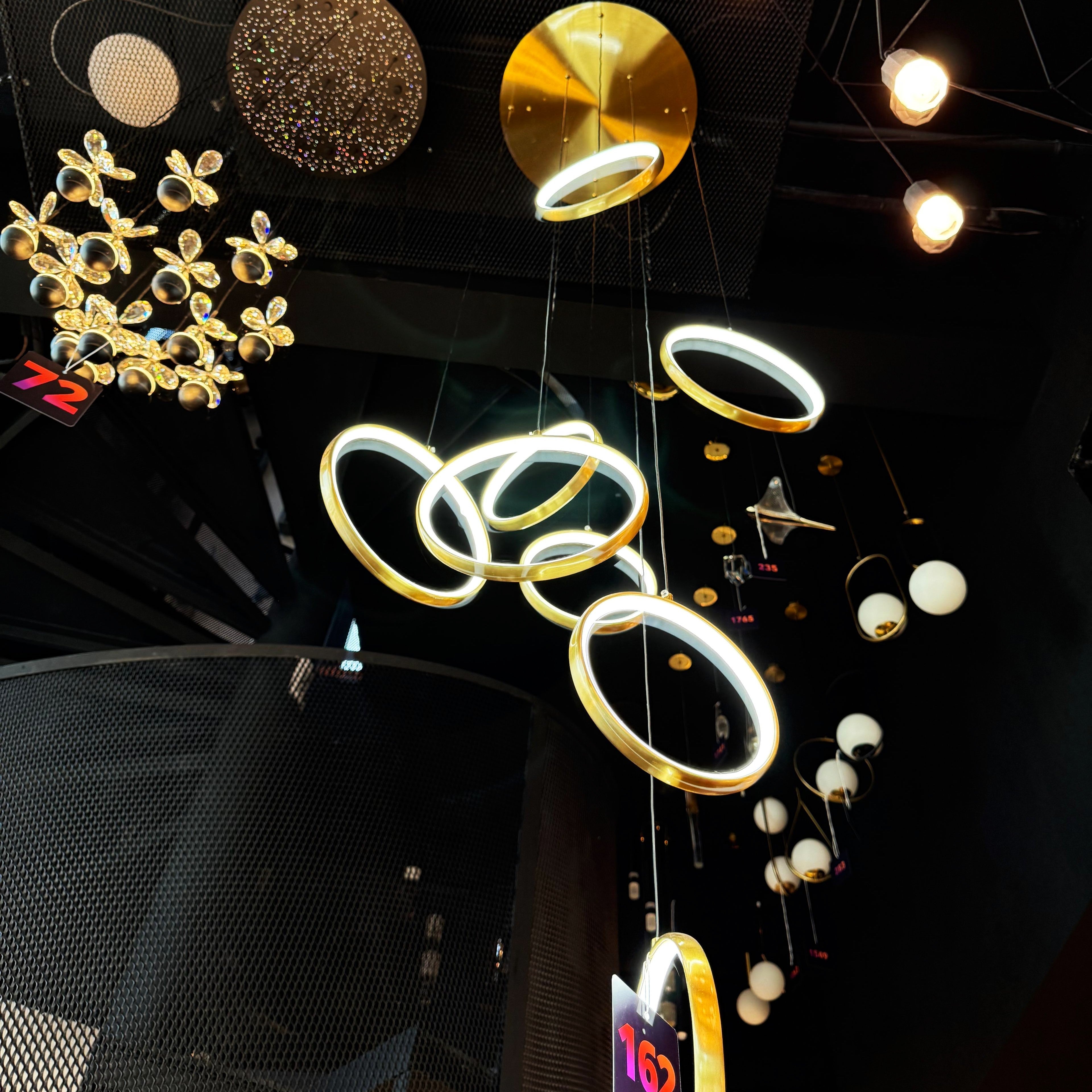 Lustra LED Suspendata GOLD Catania