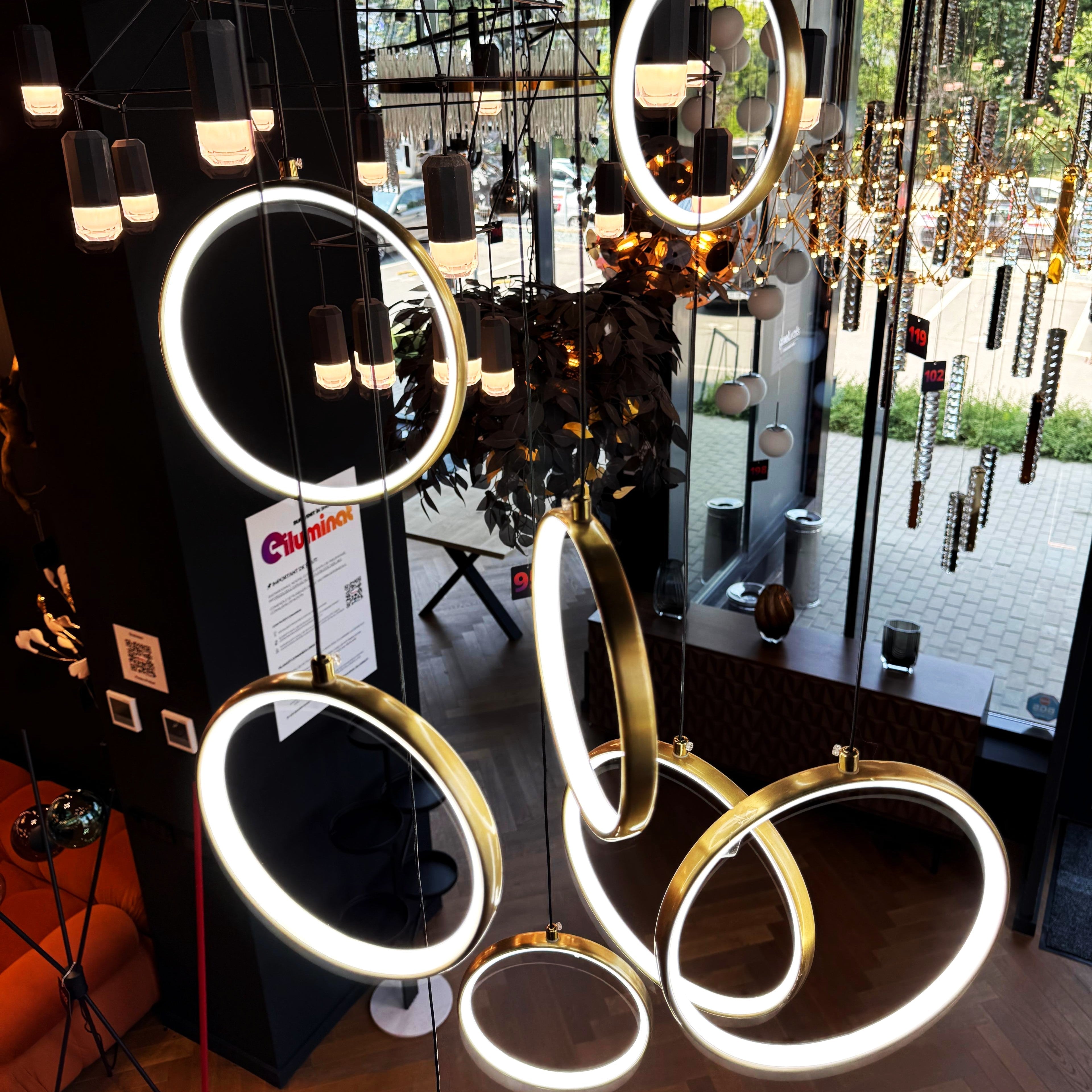 Lustra LED Suspendata GOLD Catania