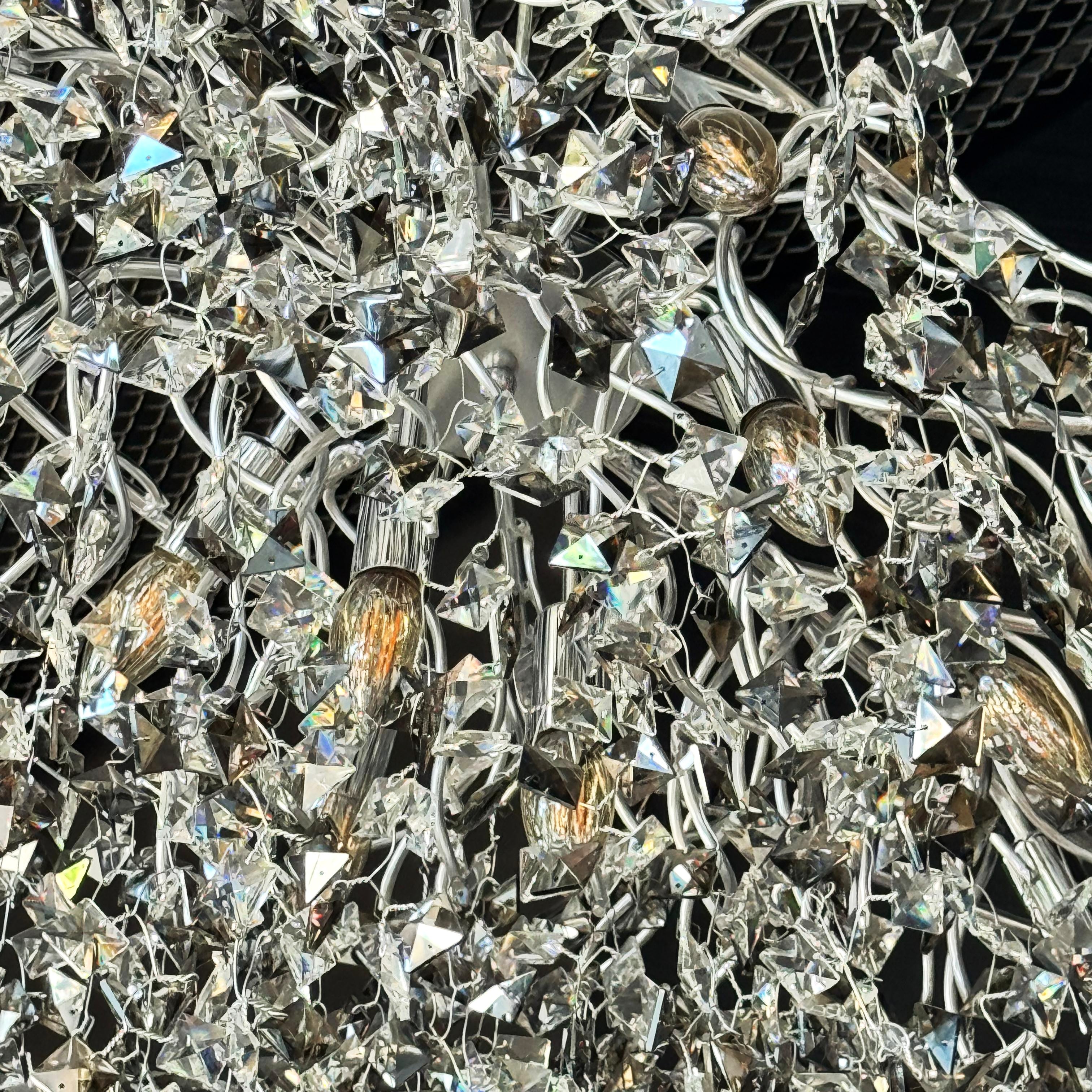 Candelabru Cristal LUXURY Silver SOFT 80cm