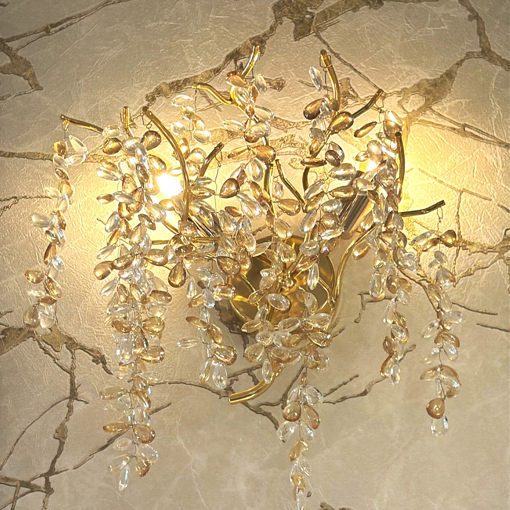 Aplica Perete Cristal Luxury Golden Grapes AURIE / CRISTAL / APLICA PERETE Wall Light Fixtures