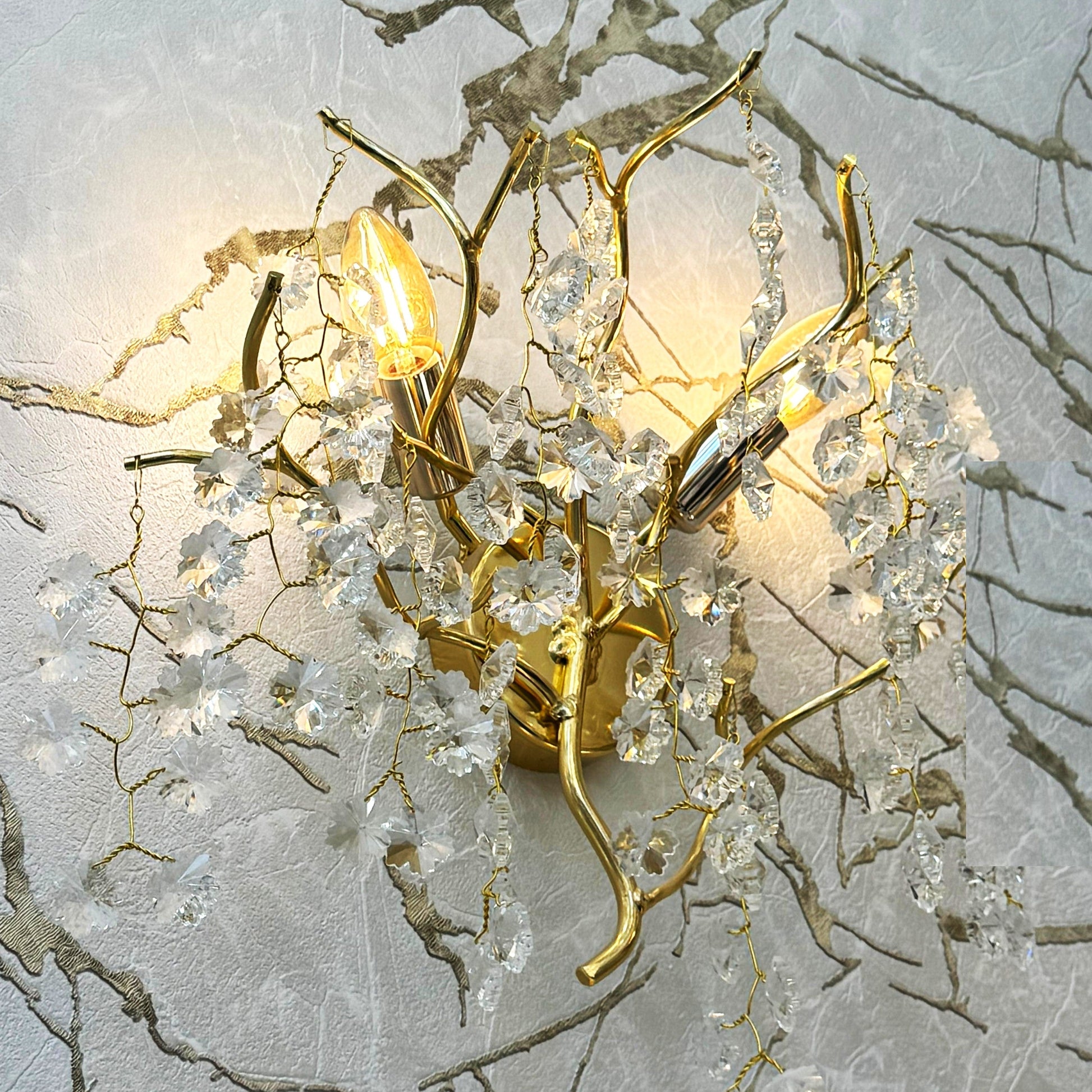 Aplica Perete Cristal Luxury Golden Ravena