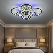 Lustra LED 434W 4+4 CIRCLE Cristal Super Gigant RGB Echivalent 1200W