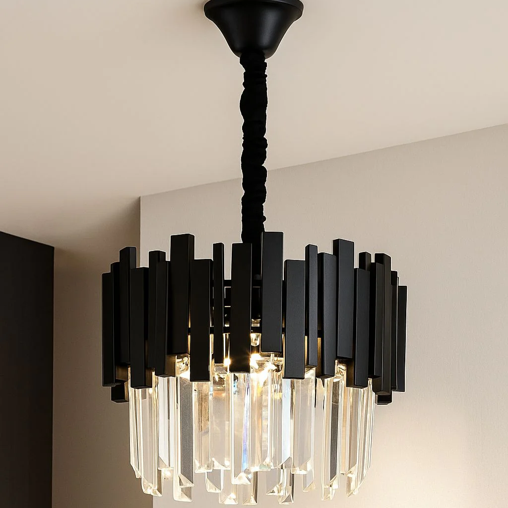 Candelabru Cristal BLACK WIDOW Ø30CM Chandeliers Crystal