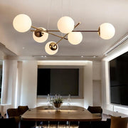 Lustra Abajur MAT Gold Suspendata 6xE27