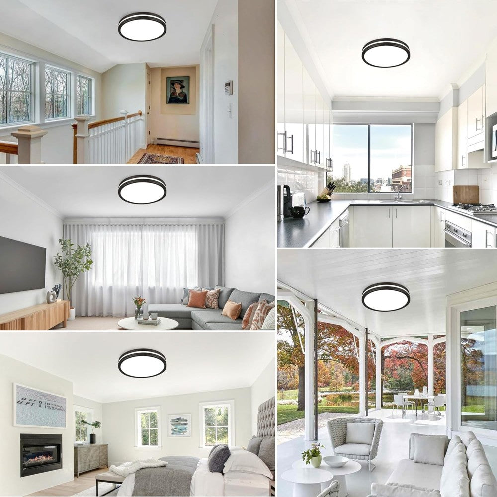 Aplica LED 40W Rotunda Miraq Neagra Exterior Lighting Fixtures