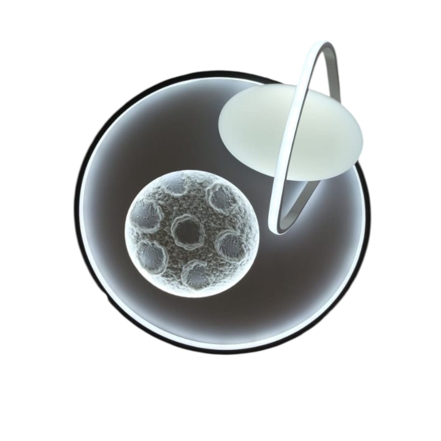 Lustra LED Full Moon Telecomanda Echivalent 600W