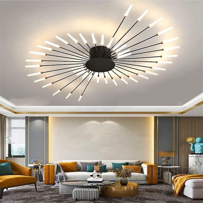 Lustra LED American Dream Black Echivalent 300W Telecomanda