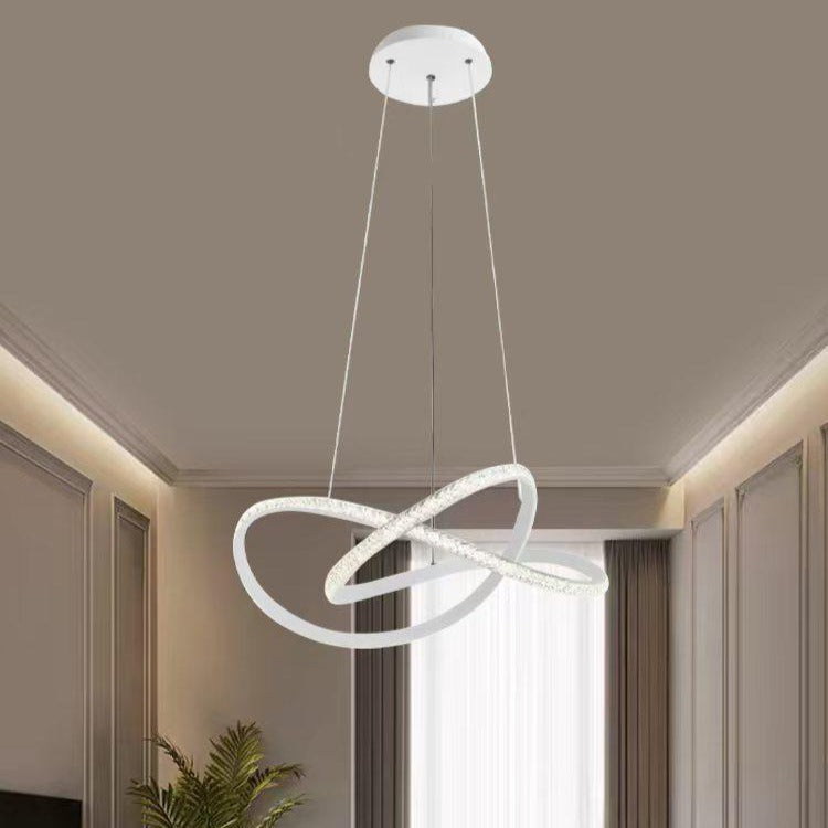 Lustra LED Infinity White Suspendata Echivalent 500W Telecomanda