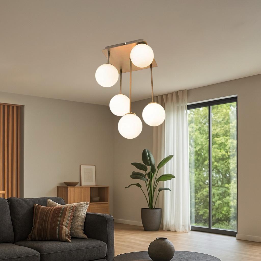 Lustra Abajur Mat Mini Serelys GOLD 5XG9