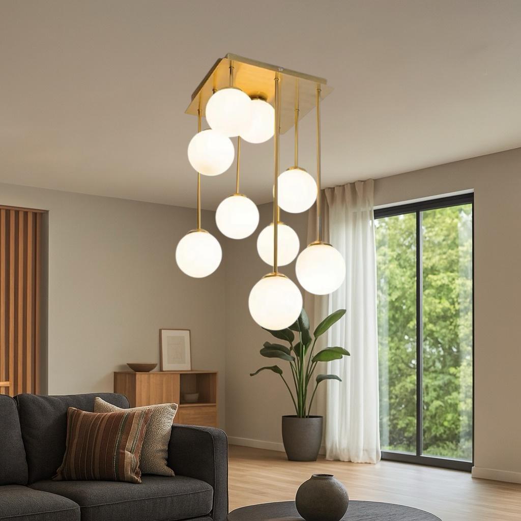 Lustra Abajur Mat Maxi Serelys GOLD 9XG9