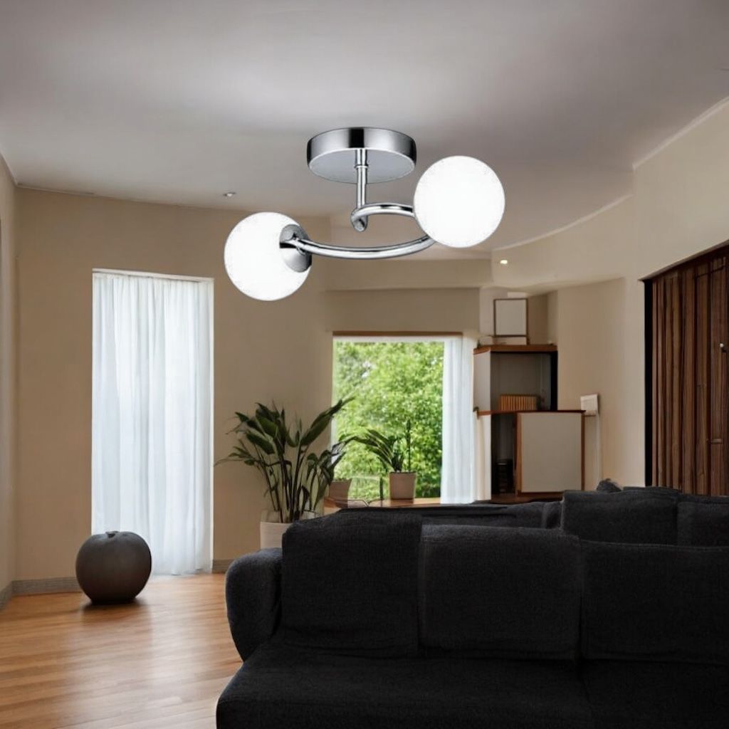 Lustra Abajur 2xE27 Chrome Elegance