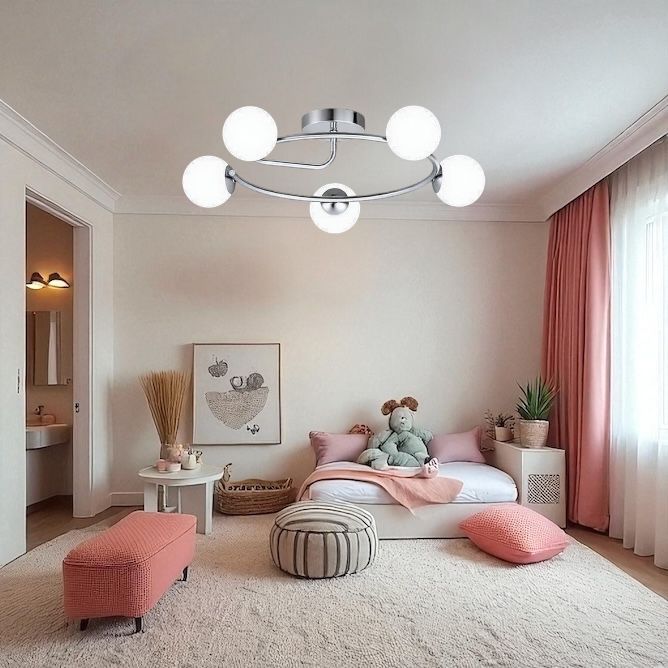 Lustra Abajur 5xE27 Chrome Elegance