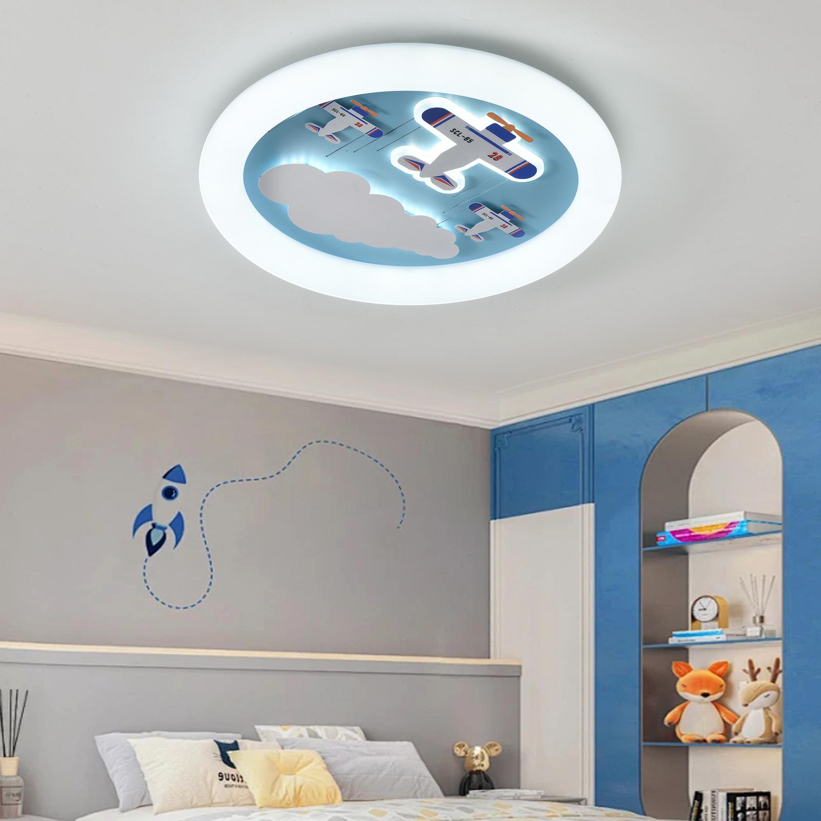 Lustra LED RHYORA Echivalent 400W Telecomanda KIDS / 50CM / ALBASTRU Lighting Fixtures